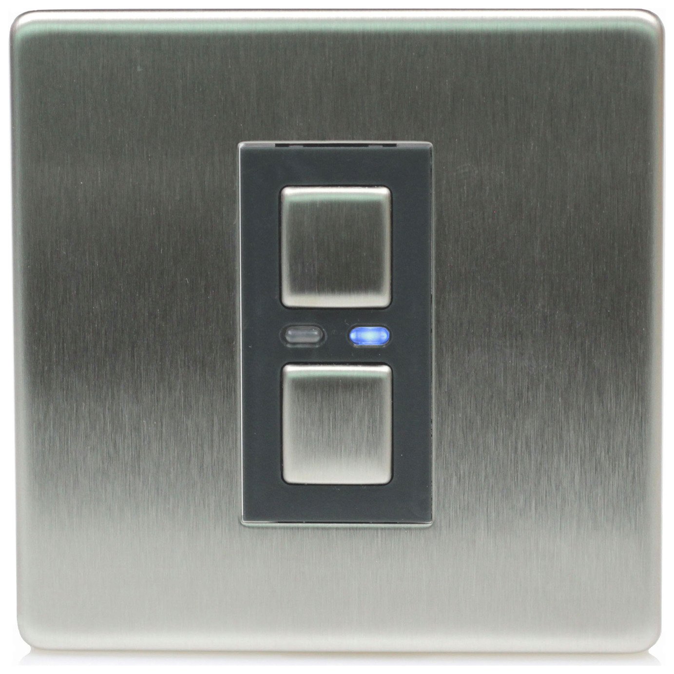 Lightwave RF 1 Gang Dimmer Switch - Stainless Steel