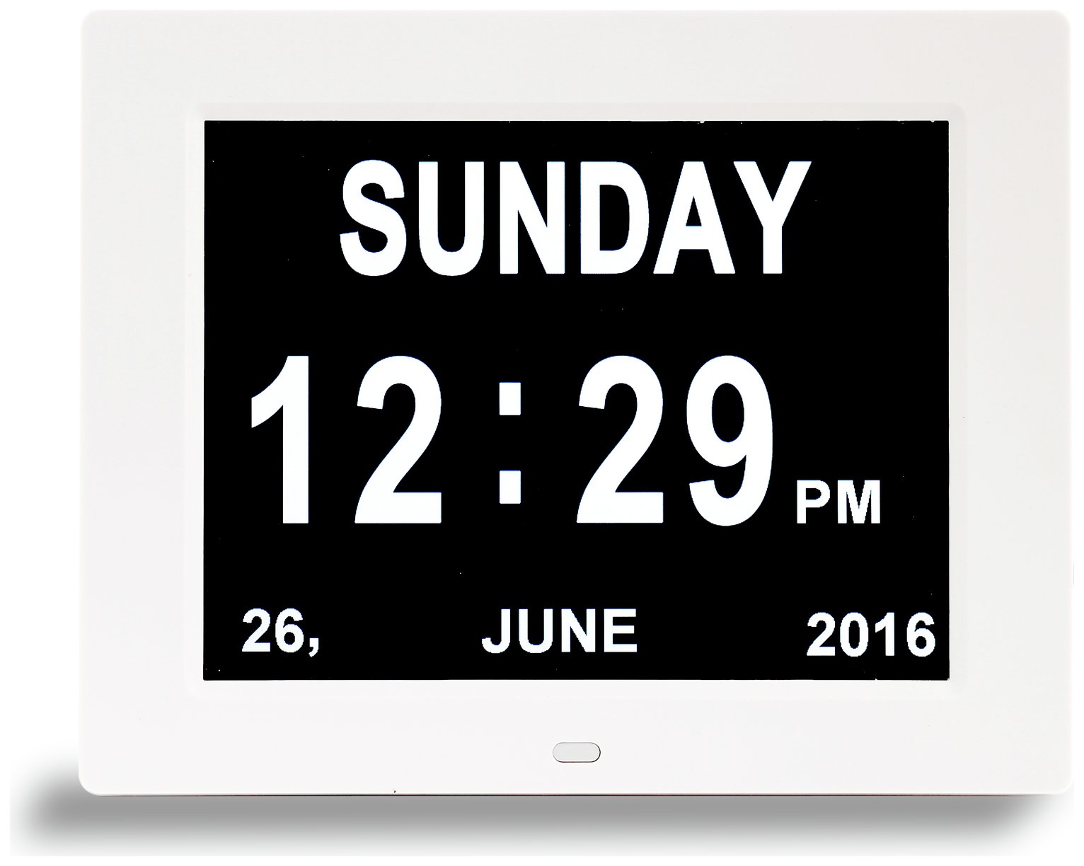 Thoughtfully Designed Dual Display Day Clock