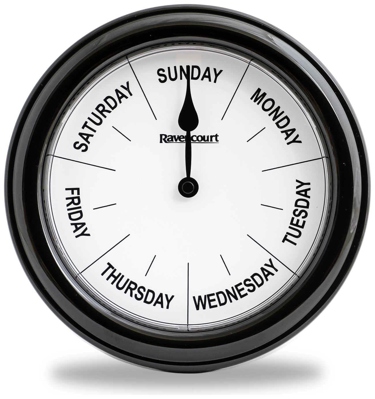 Thoughtfully Designed Days of the Week Clock