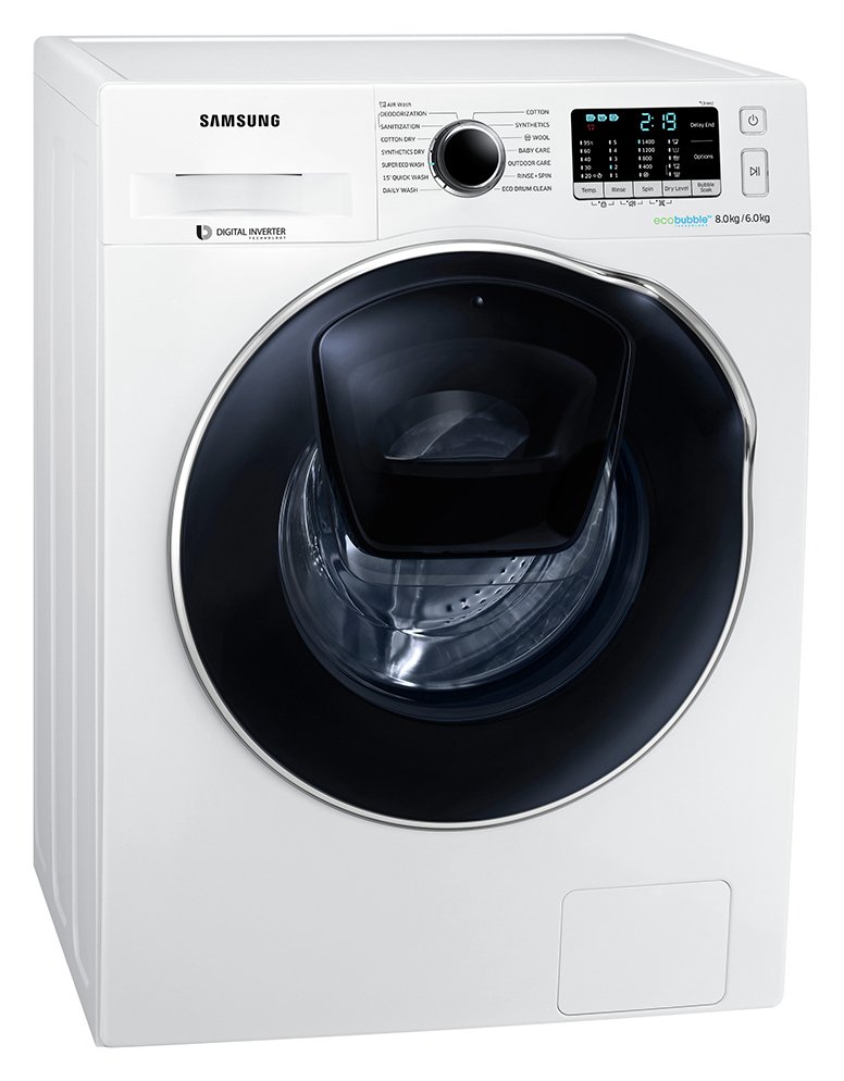 Samsung WD80K5B10OW 8KG 1400 Spin Washing Machine Reviews