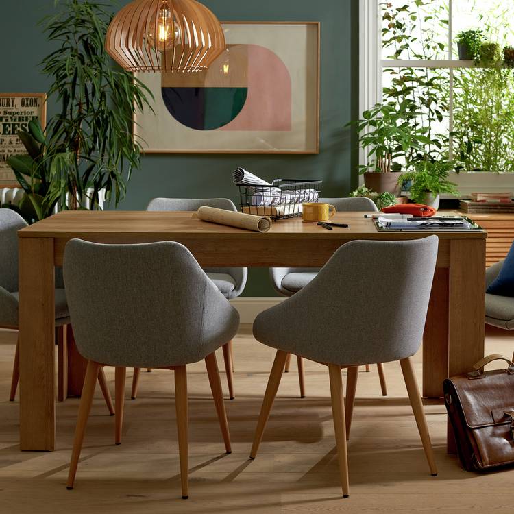 Argos Home Miami Extending 6 - 8 Seater Table - Oak Effect 0