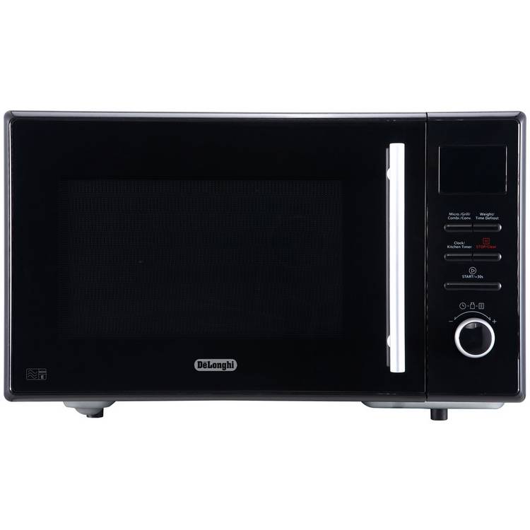 De'Longhi 900W Enamel Cavity Combination Microwave - Black 0
