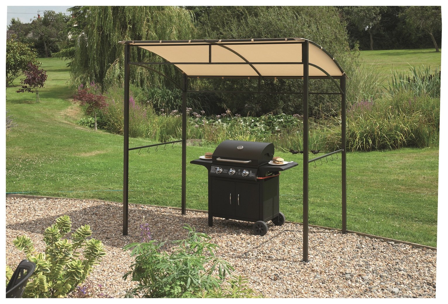 Greenhurst 2.1m x 1.3m BBQ Garden Gazebo at Argos Reviews