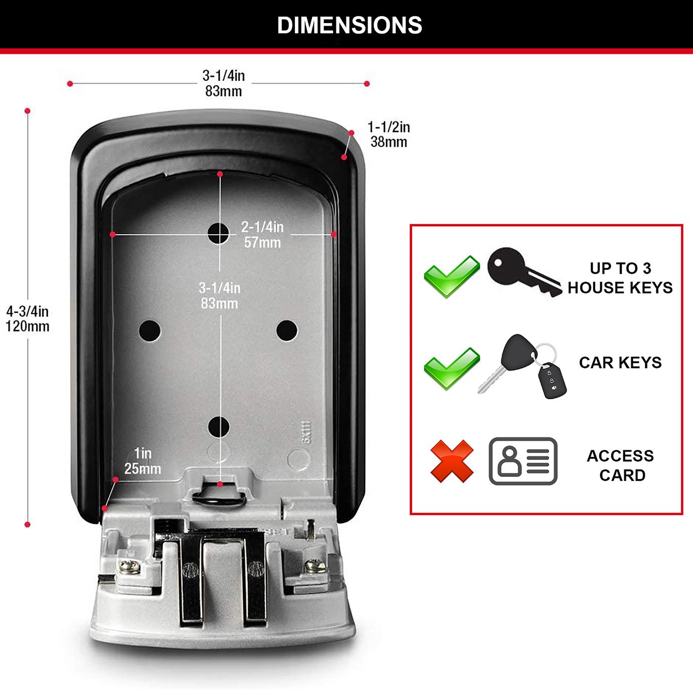 Master Lock 8cm Mounted Key Safe with Combination Lock Review