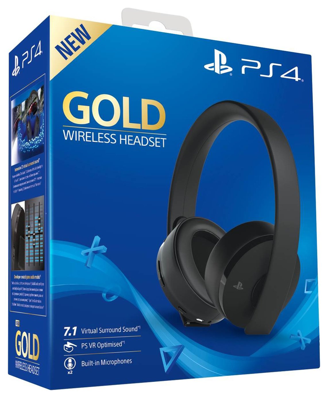 Sony GOLD Wireless PS4 Headset - Black