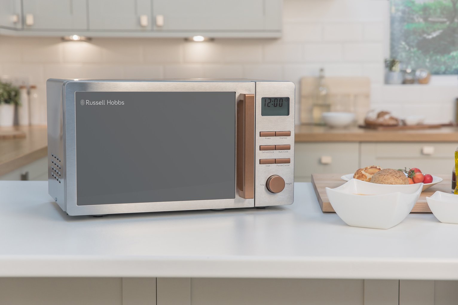 Russell Hobbs Luna 800W Standard Microwave RHMDL801CP Copper Reviews