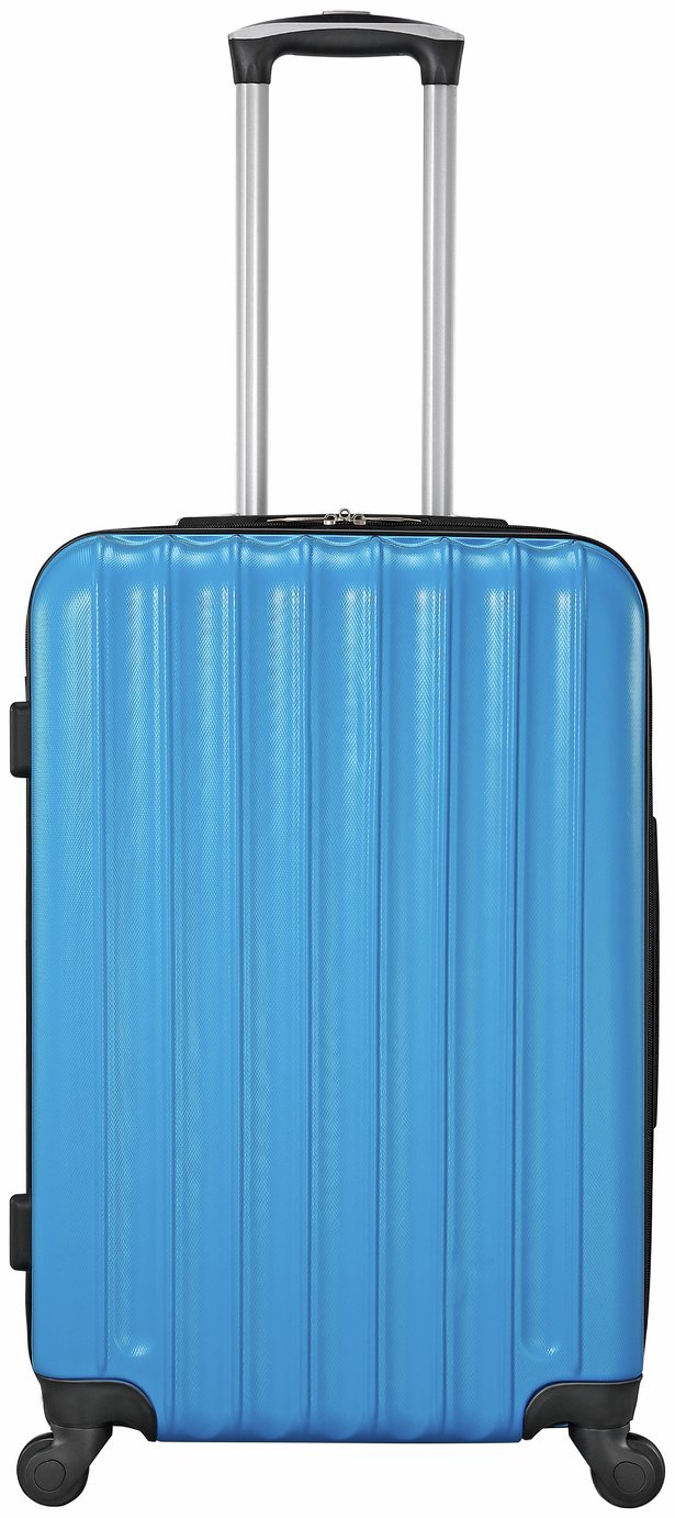 Small 4 Wheel Hard Suitcase - Candy Blue