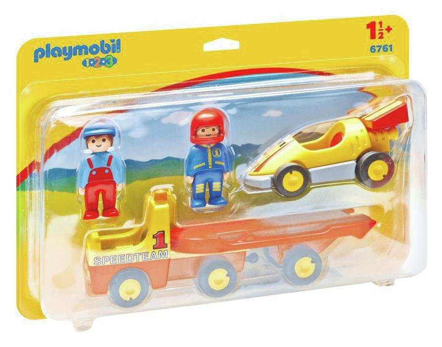 Playmobil 6761 1.2.3 Tow Truck with Race Car