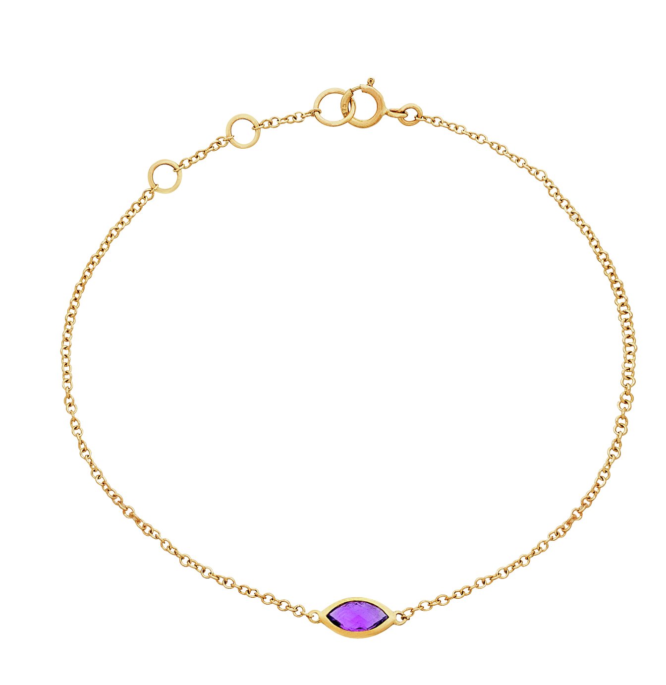 Revere 9ct Yellow Gold Amethyst Bracelet Review