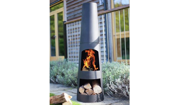La Hacienda Circo Chiminea with Log Store