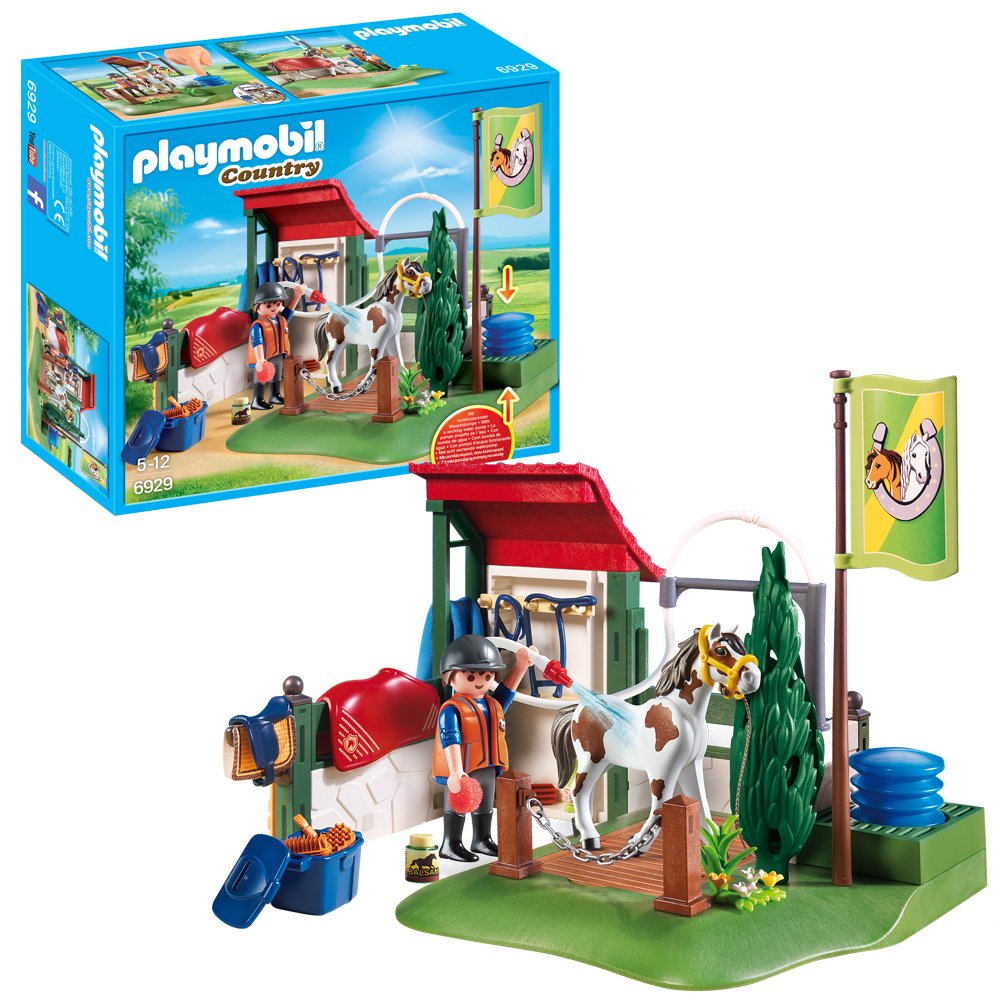 playmobil horse washing station