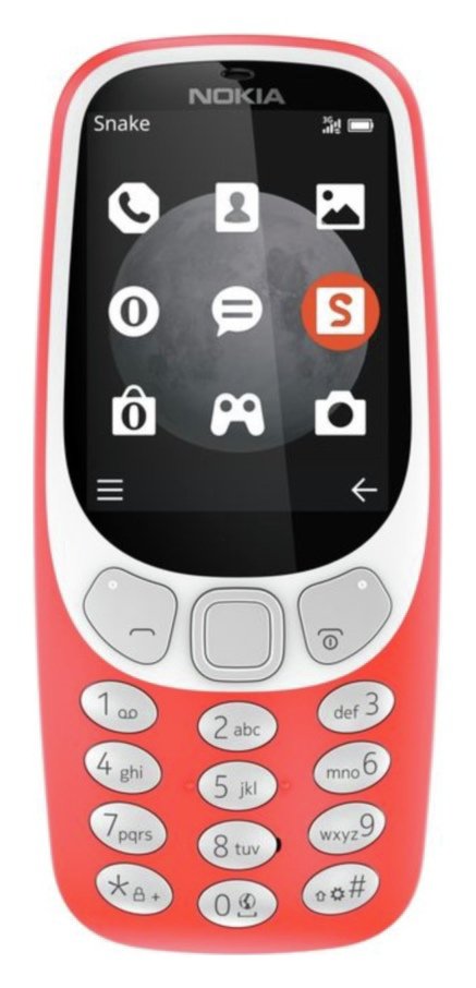SIM Free Nokia 3310 Mobile Phone - Red