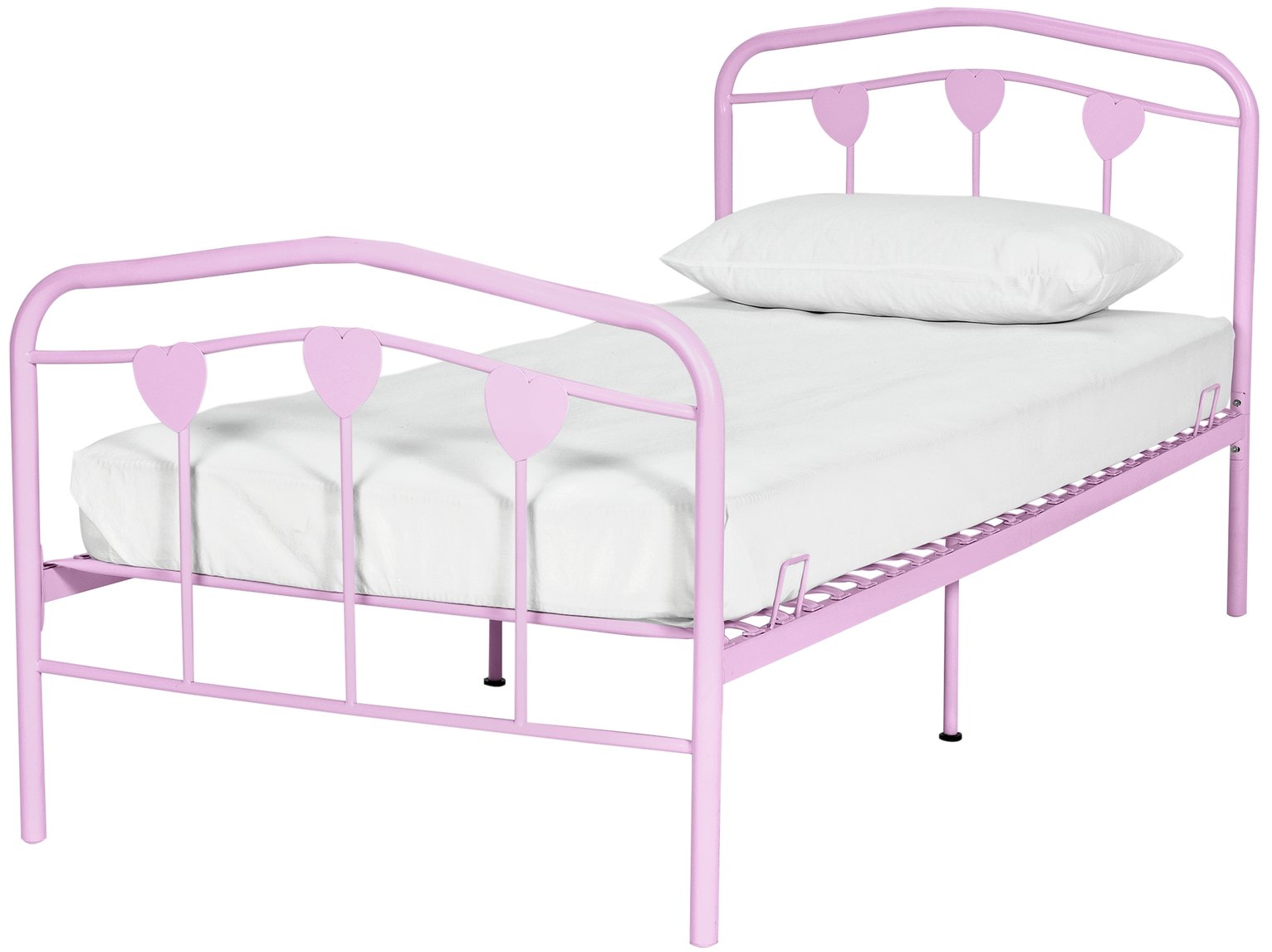 Argos Home Hearts Pink Single Bed Frame review