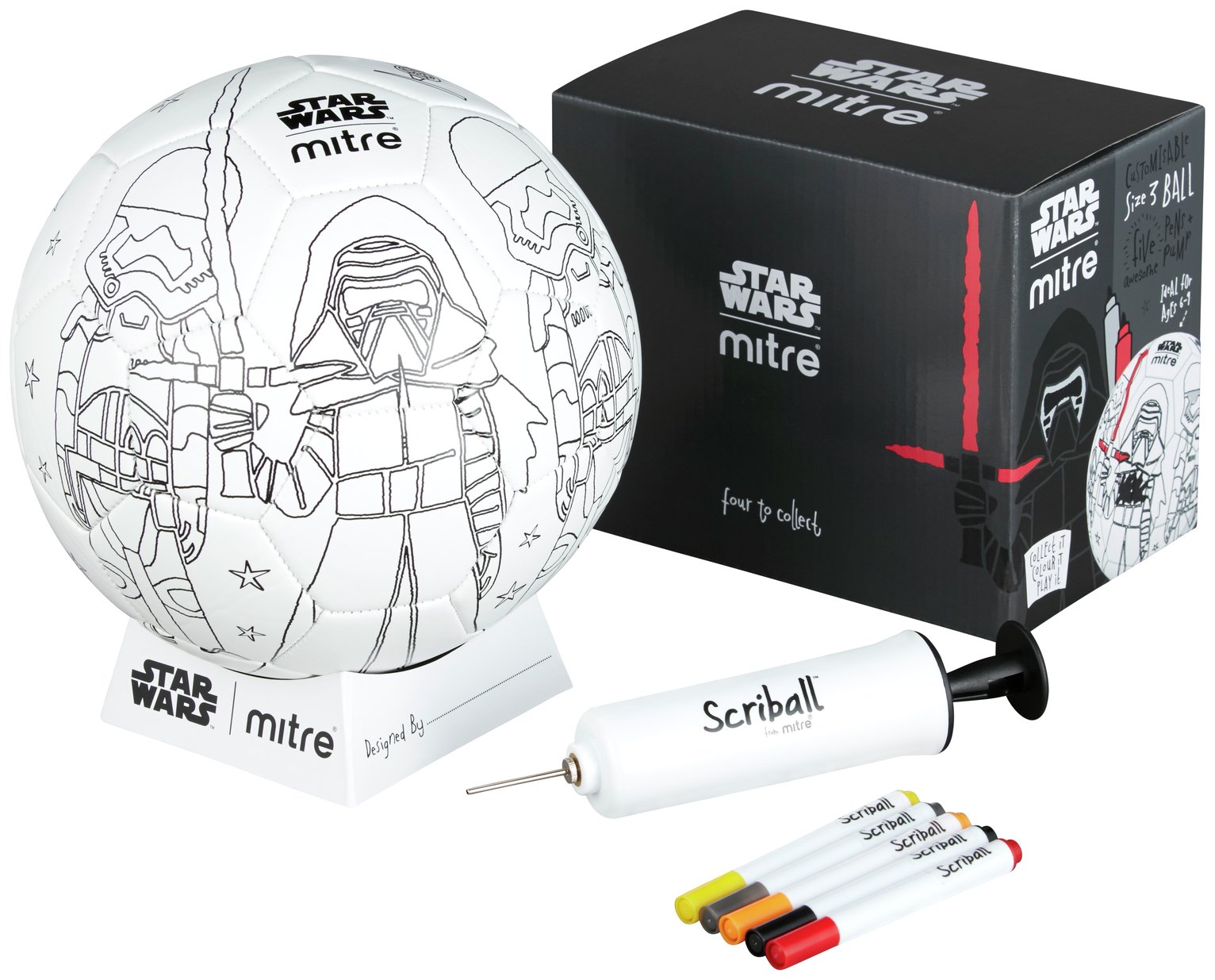 Mitre Star Wars Scriball Kylo Ren Football