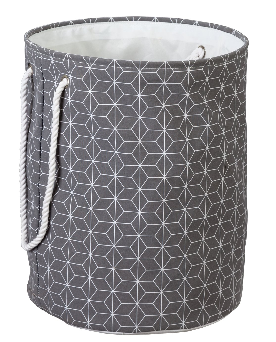 Argos Home 64 Litre Laundry Bin - Geo Grey