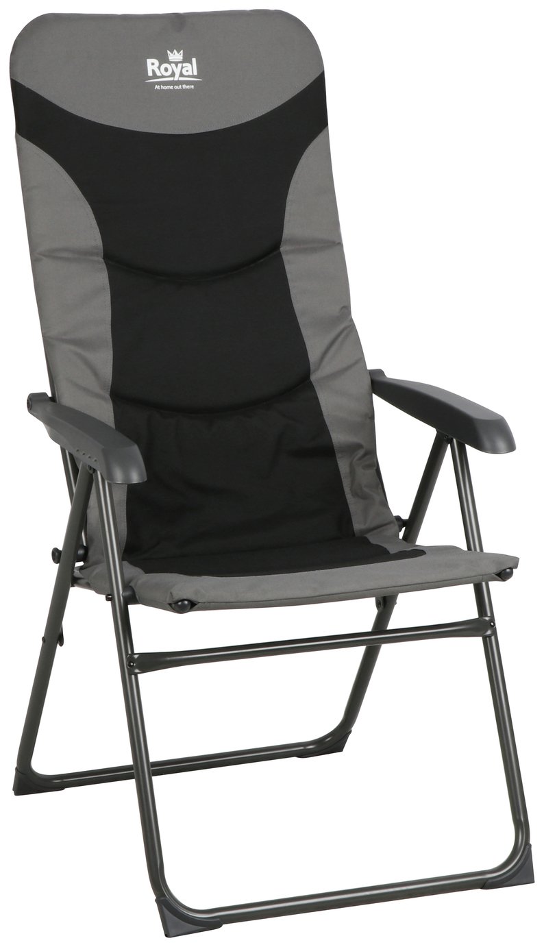 Royal Colonel Camping Chair - Black/Grey