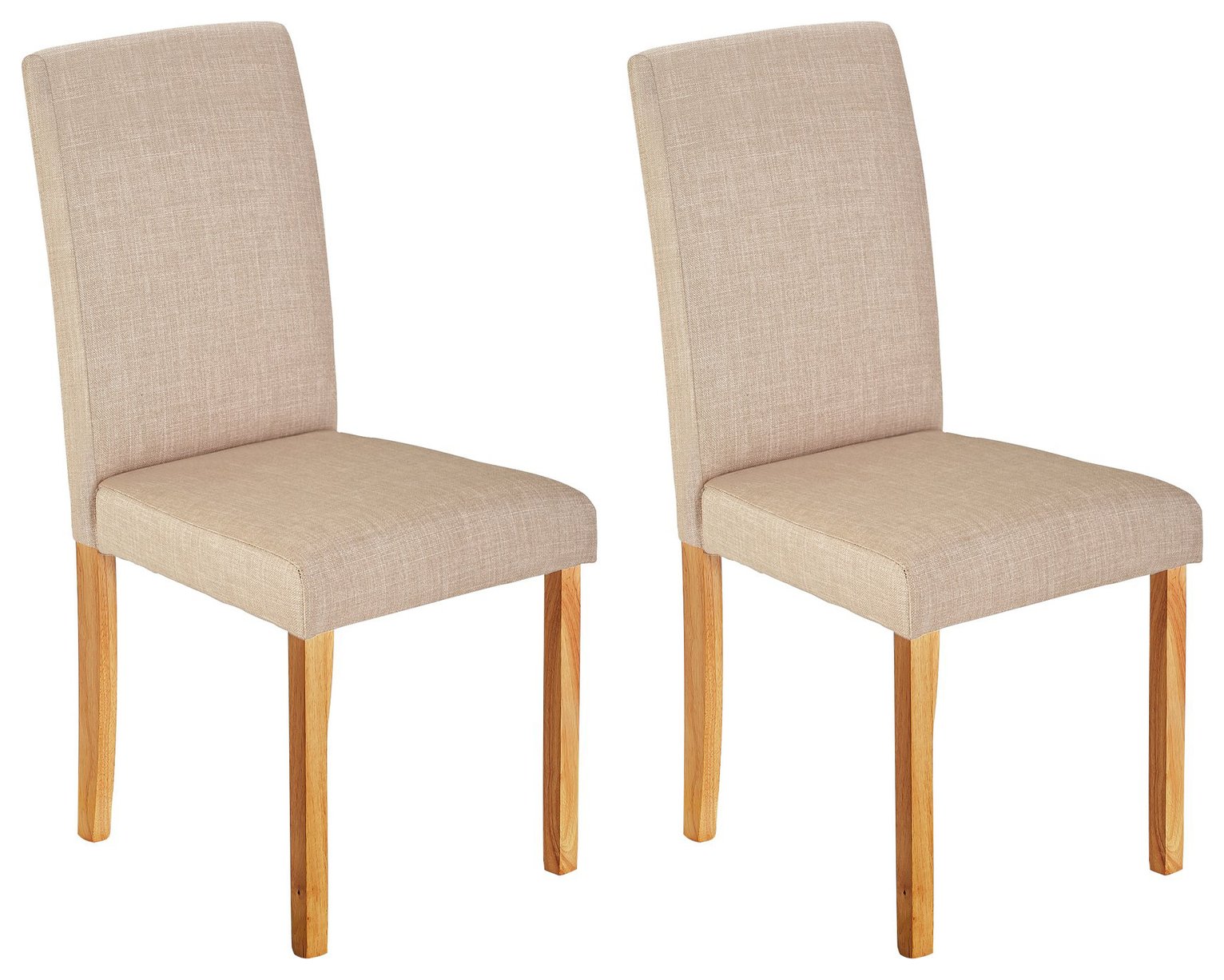 Argos Home Pair of Mid Back Fabric Chairs