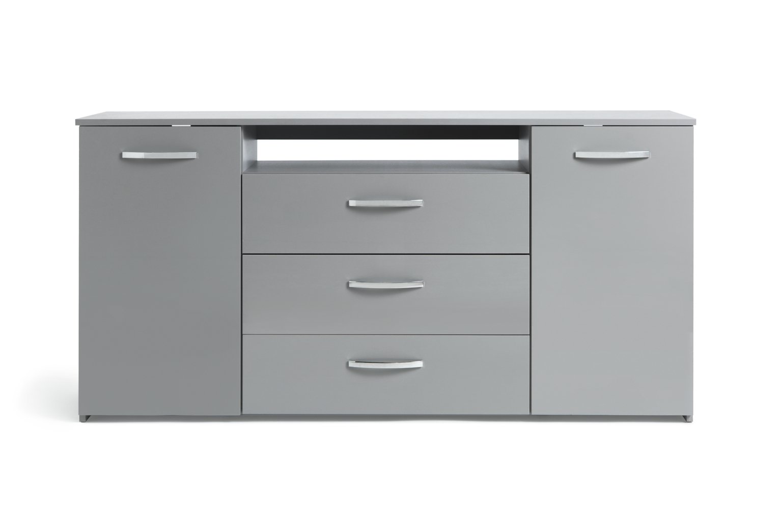 Argos Home Hayward 2 Dr 3 Drawer Large Sideboard -Grey Gloss Review