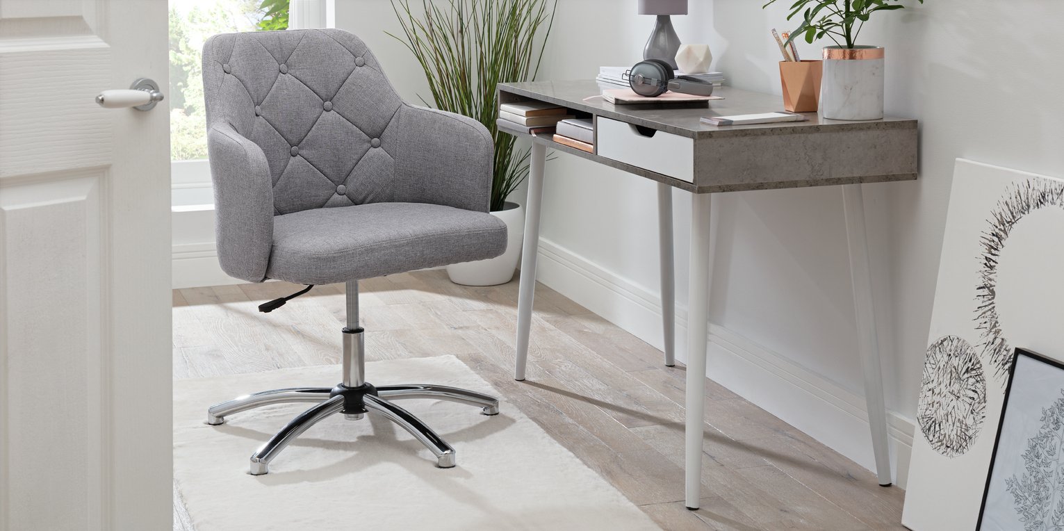 Argos Home Button Back Fabric Office Chair Review