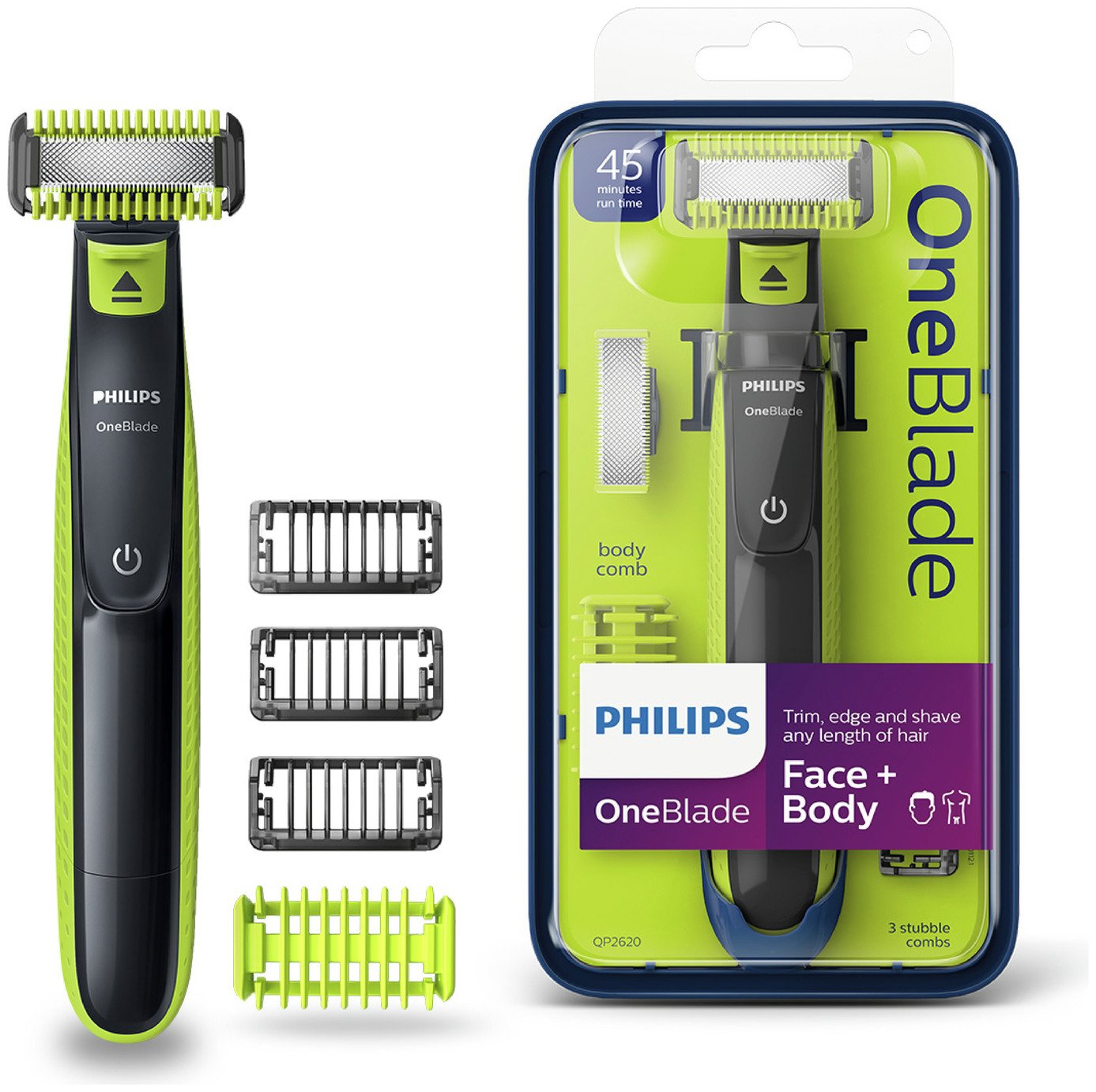 Philips OneBlade Face & Body Gift Pack QP2620/25