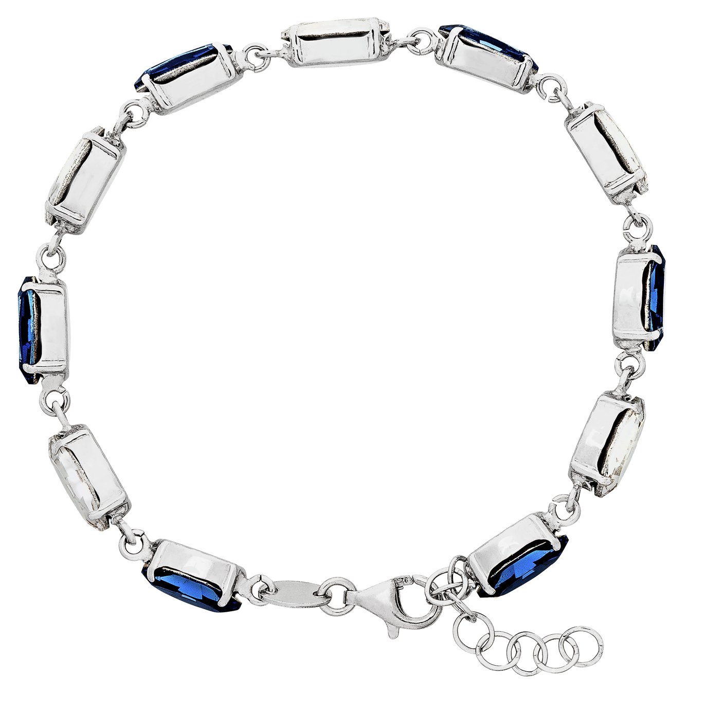 Revere Sterling Silver Blue Tone Swarovski Crystal Bracelet Review