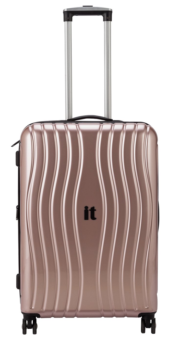 it luggage rose gold suitcase