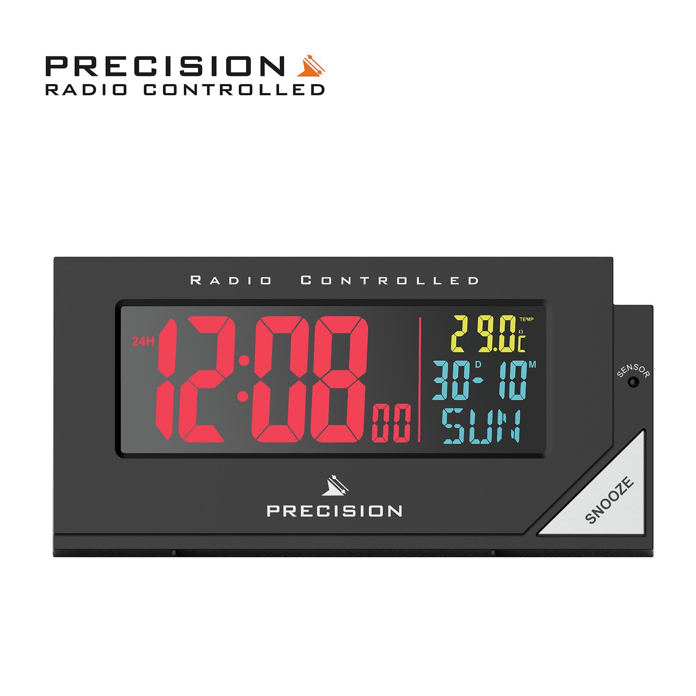 Precision Radio Controlled Colour Display Alarm Clock (8041140) Argos