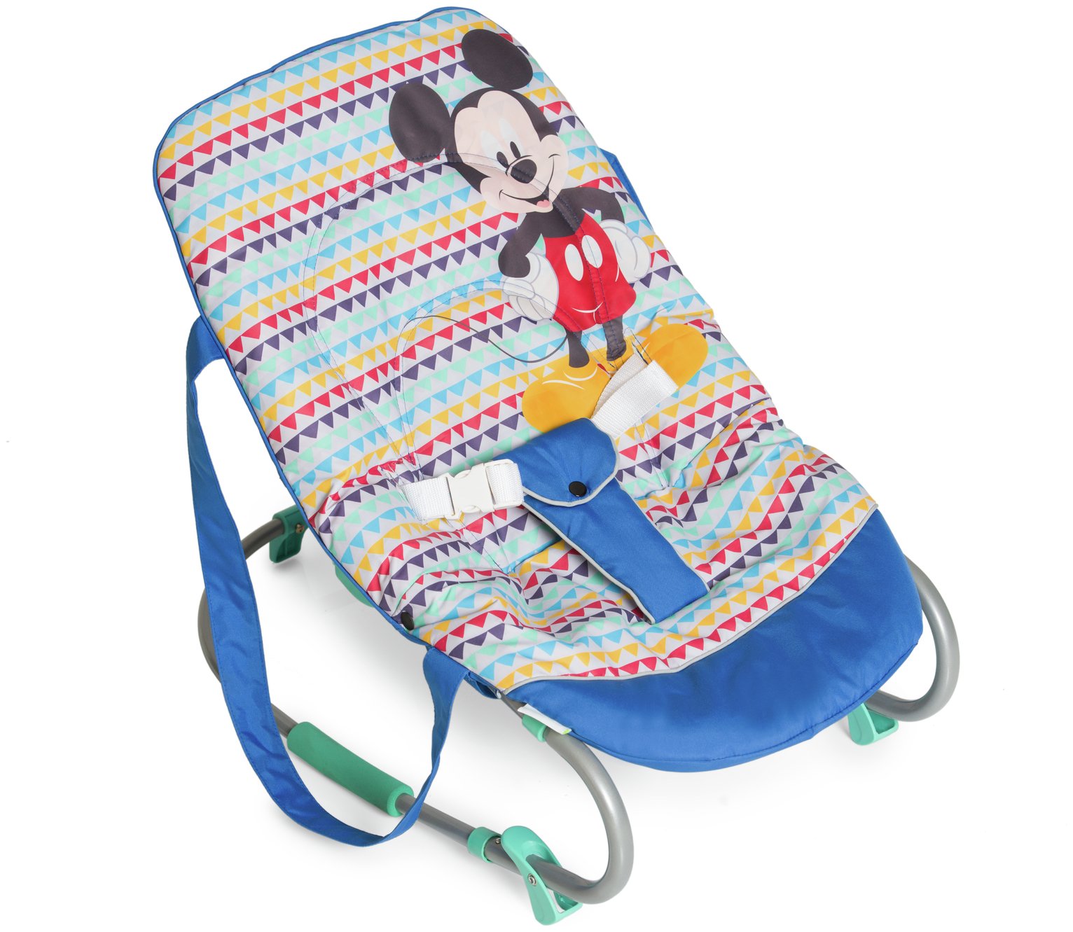 Disney Baby Mickey Mouse Baby Bouncer - Geo Blue