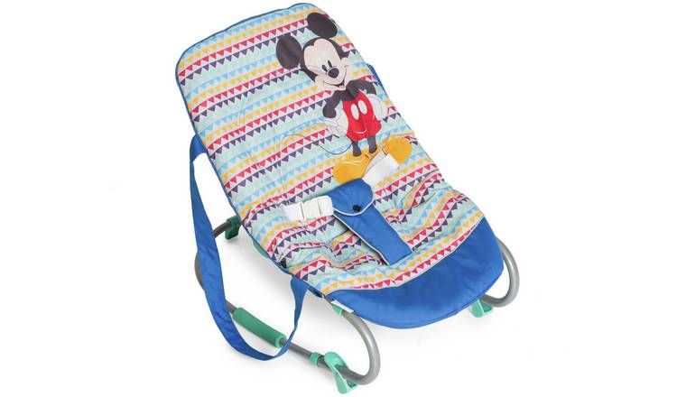 Buy Disney Baby Mickey Mouse Baby Bouncer Geo Blue Baby Bouncers And Swings Argos