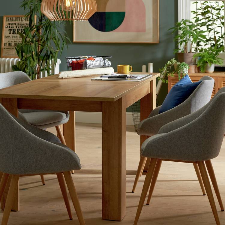 Argos Home Miami Extending 4 - 6 Seater Table - Oak Effect 0