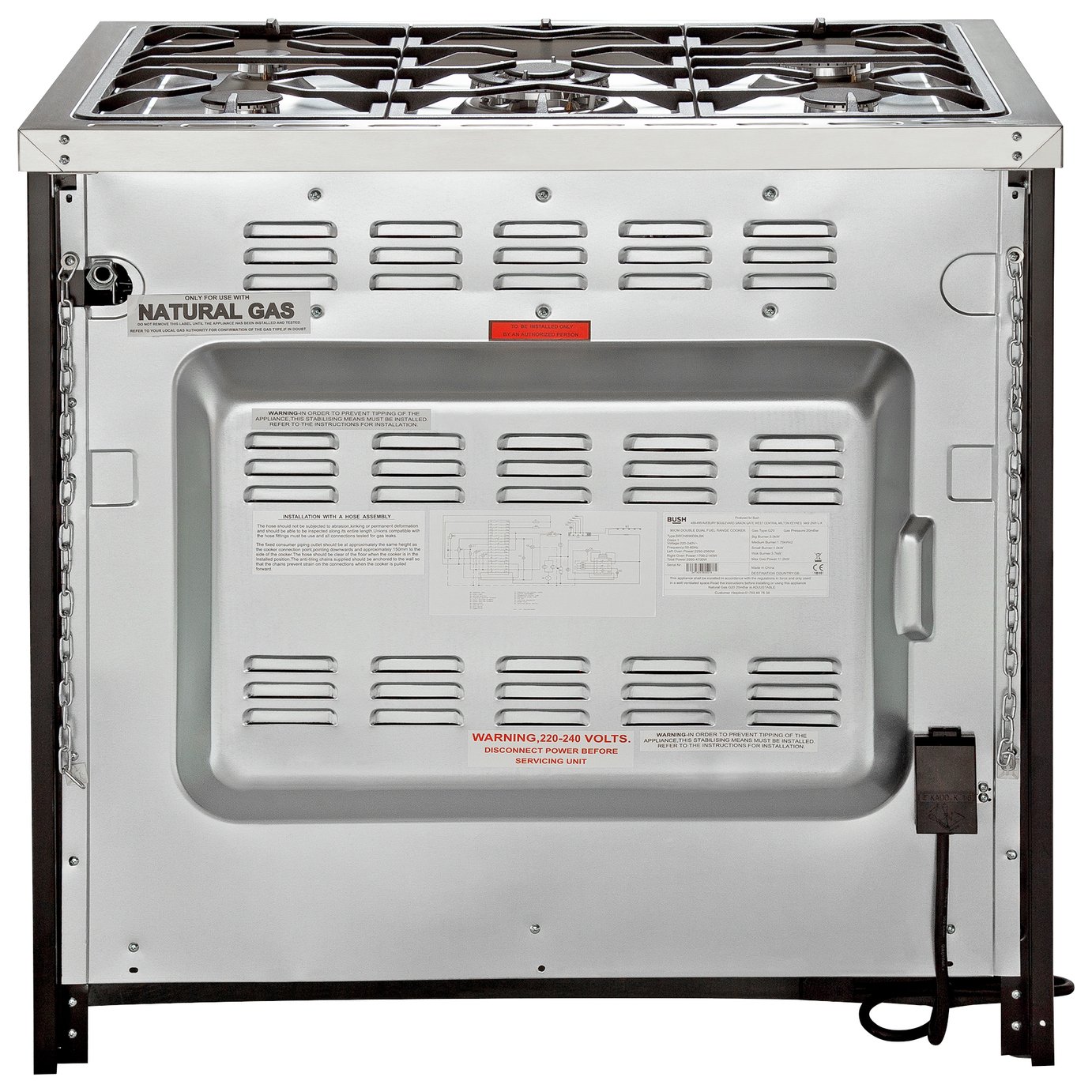 Bush BRCNB90DBLBK 90cm Dual Fuel Range Cooker Reviews