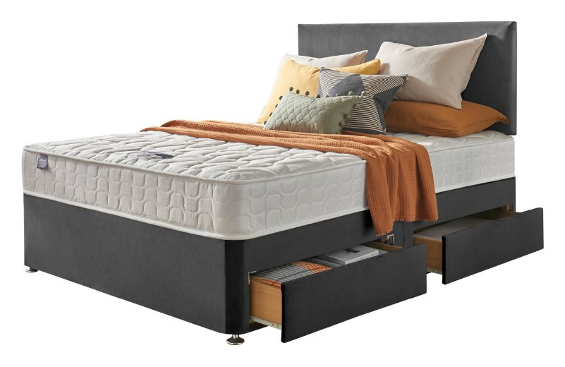 Silentnight Travis Miracoil Microquilt 4Drw Divan Bed Reviews
