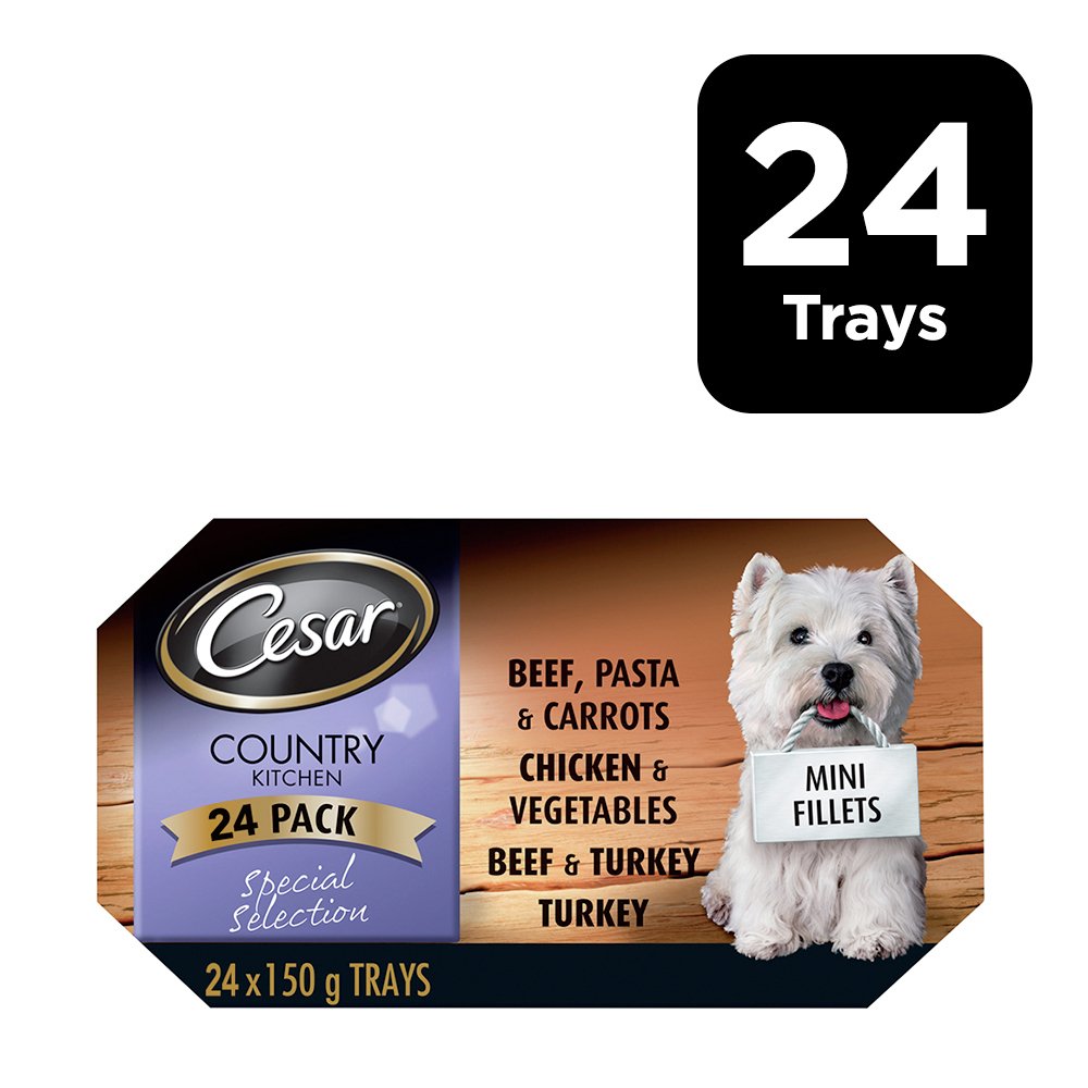 Cesar Country Kitchen Wet Dog Food in Gravy 24 Trays