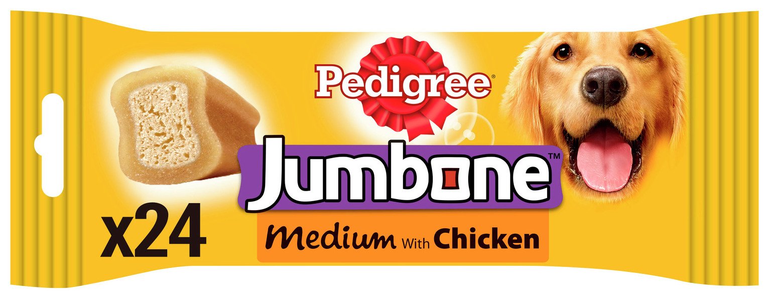 PEDIGREE Jumbone Medium Dog Treats Chicken & Rice - 24 Chews