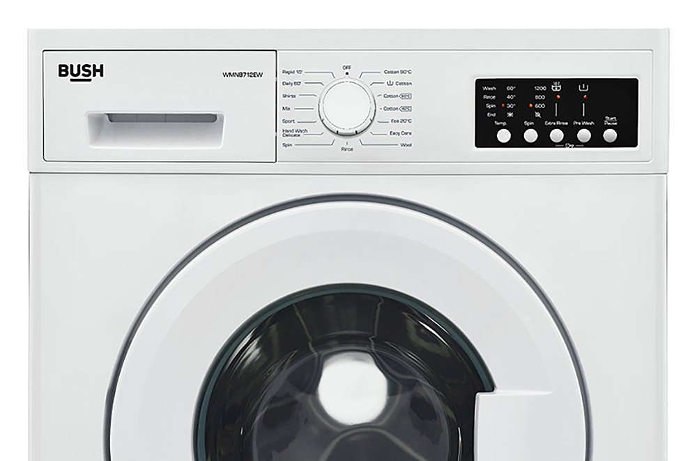 BUSH WMNB712EW 7KG 1200 Spin Washing Machine Reviews