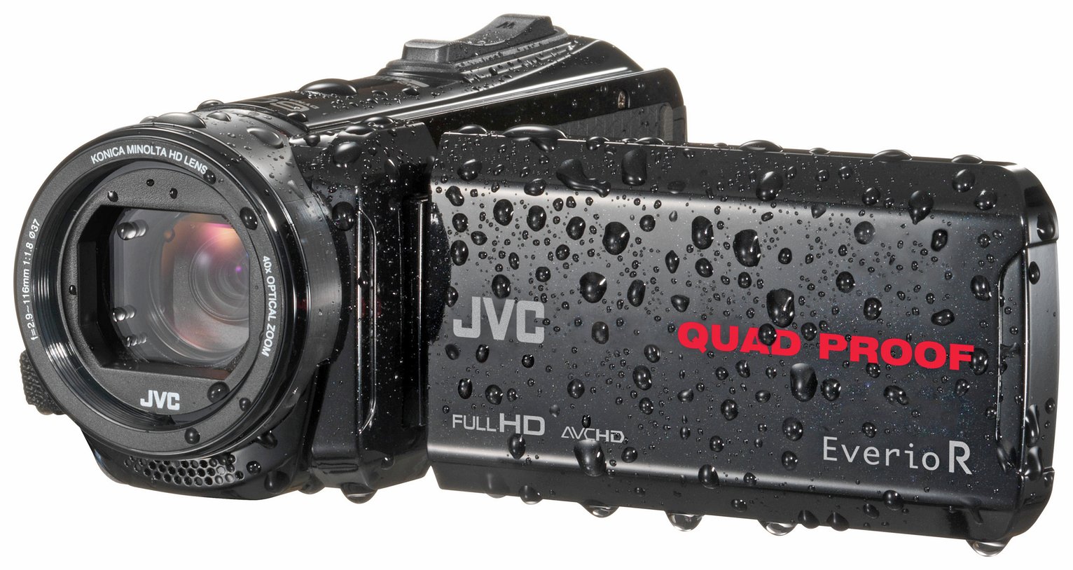JVC R435 HD Waterproof Camcorder - Black