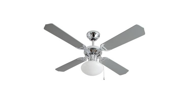 Buy Argos Home Ceiling Fan Grey Chrome Ceiling Fans Argos