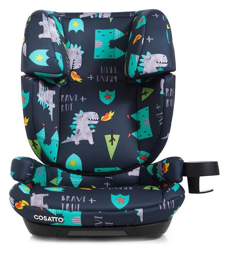 Cosatto Skippa Fix Group 2/3 Dragons Car Seat -Multicoloured