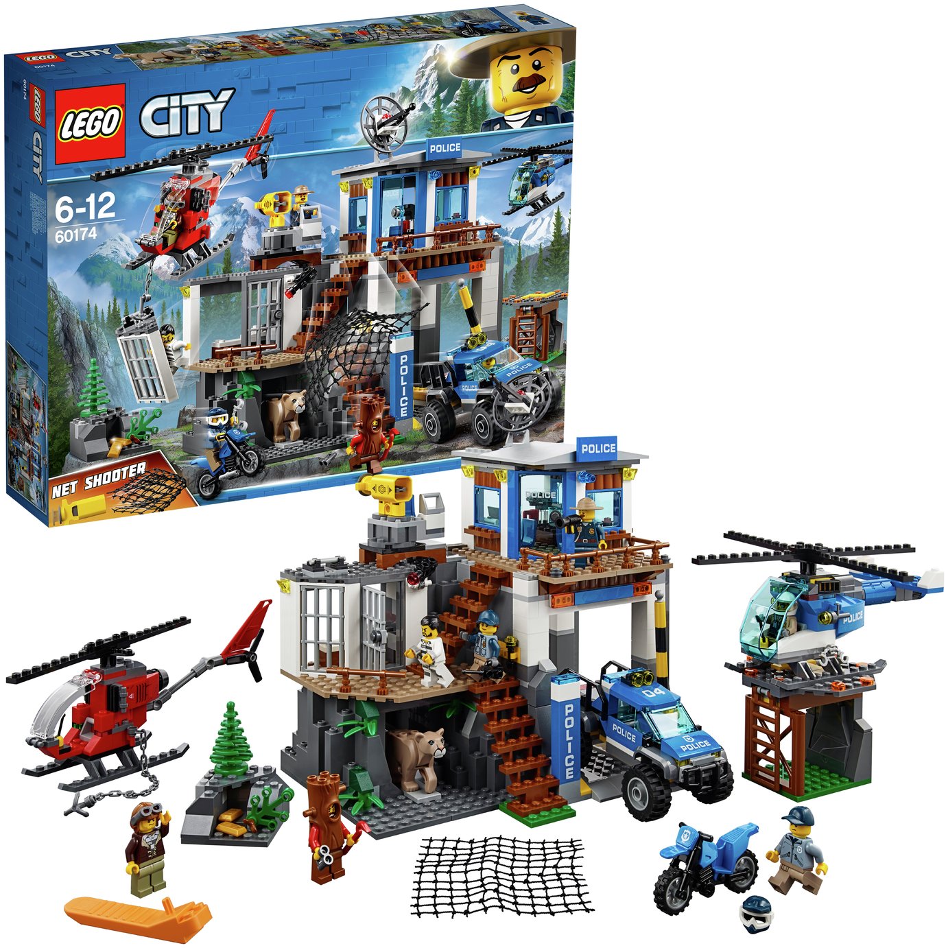 LEGO City Police Mountain Headquarter Toy Helicopter - 60174
