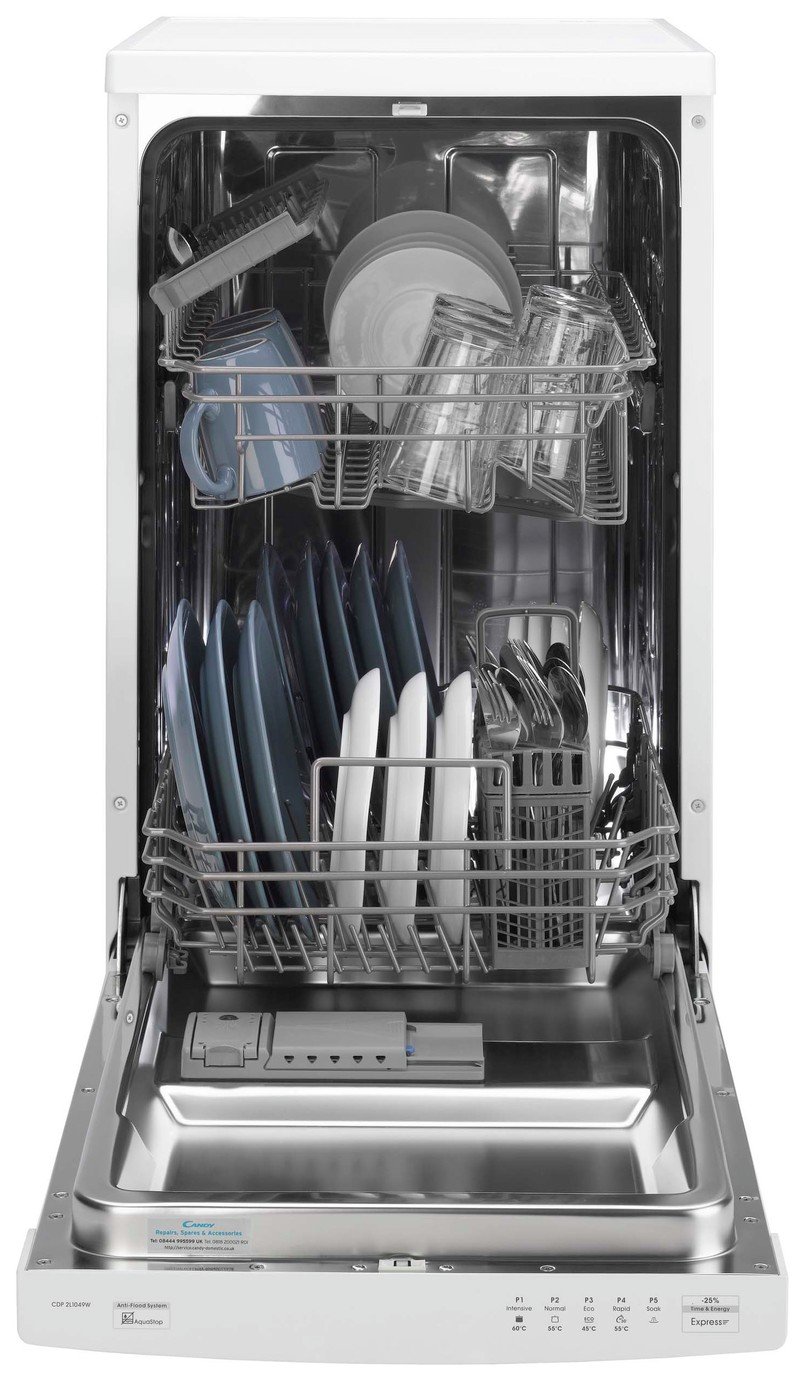 candy slimline integrated dishwasher