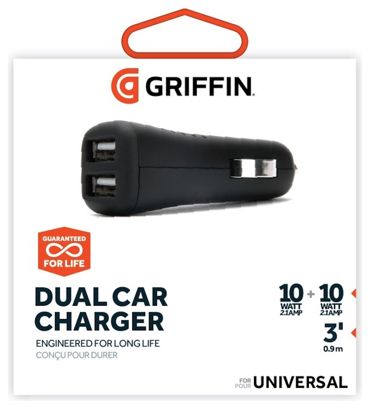 Griffin Powerjolt 2.1A Dual USB Port Car Charger Reviews