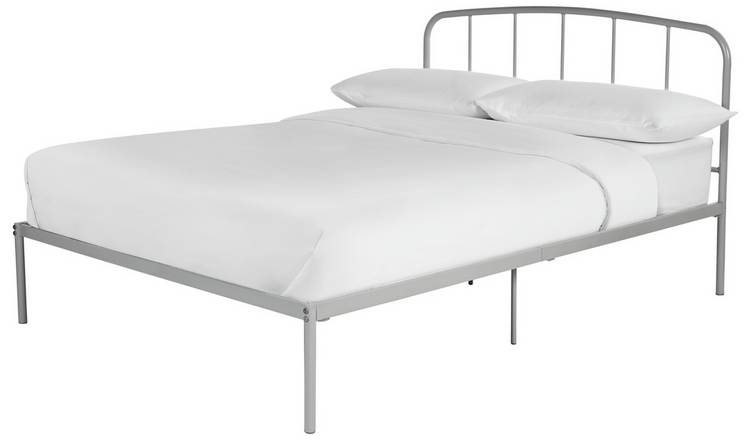 Argos Home Freja Double Metal Bed Frame - Silver 0