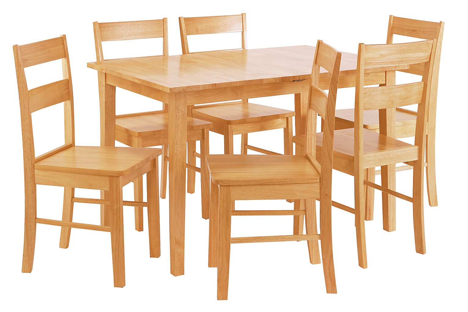 Argos Home Chicago Extendable Table & 6 Chairs - Natural