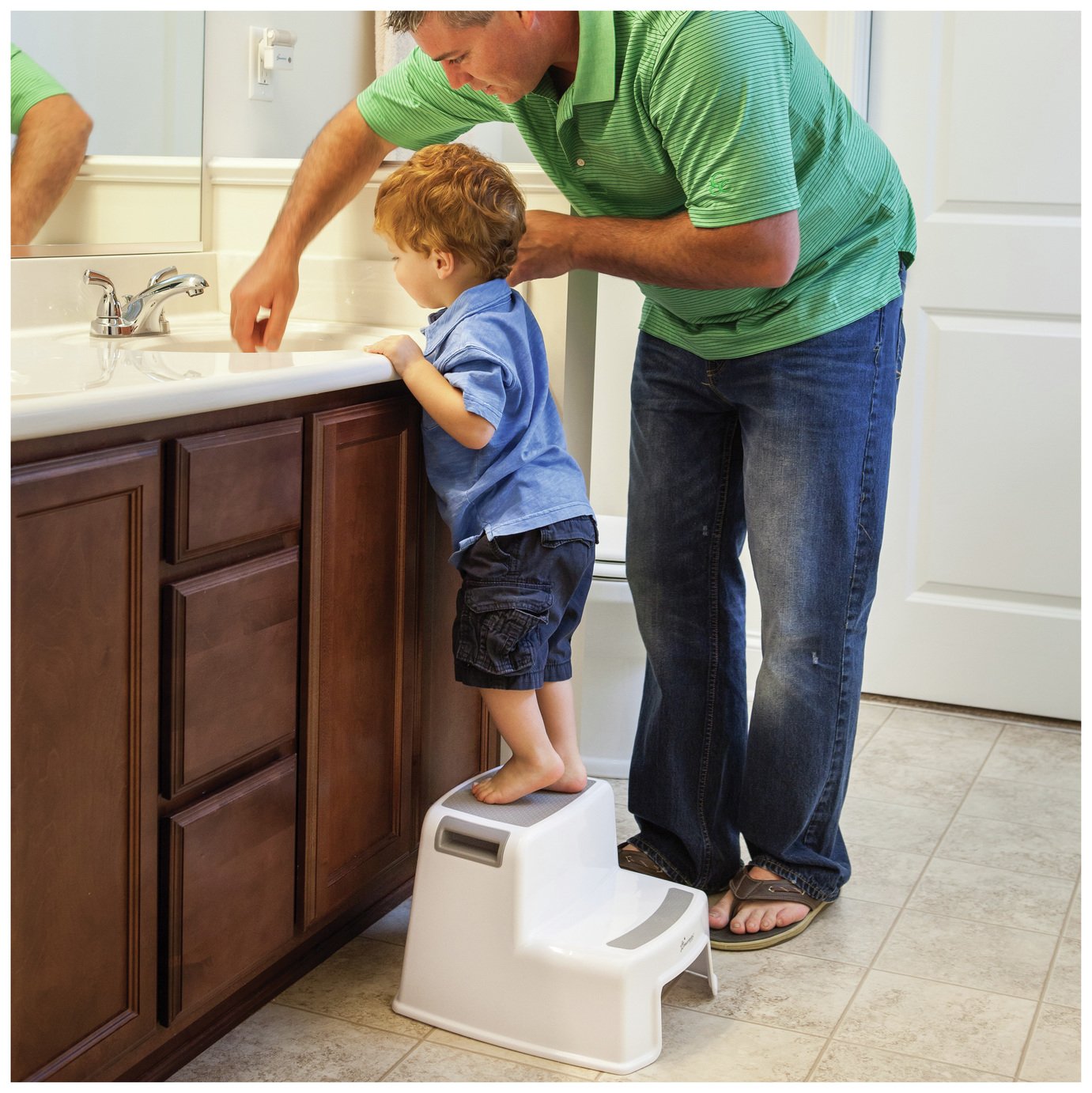 Dreambaby 2 Height Step Stool - Grey