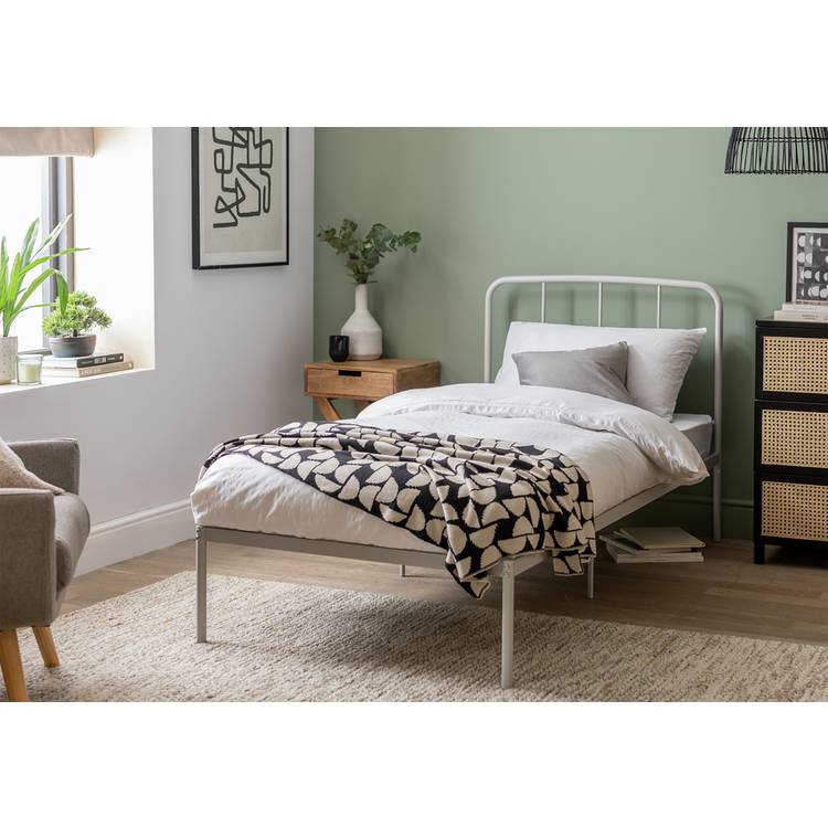 Argos Home Freja Single Metal Bed Frame - Silver 0