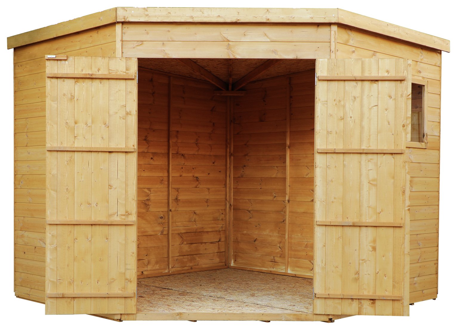 Mercia Shiplap Corner Shed - 8 x 8ft