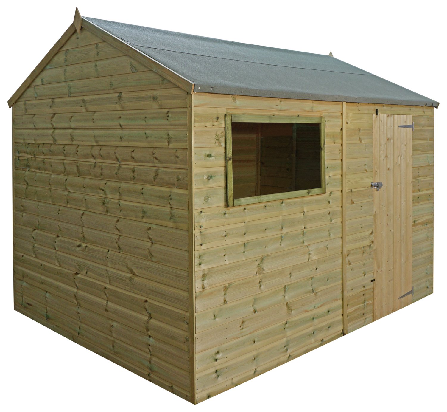 Mercia Pressure Treated Reverse Apex Shed - 12 x 8ft