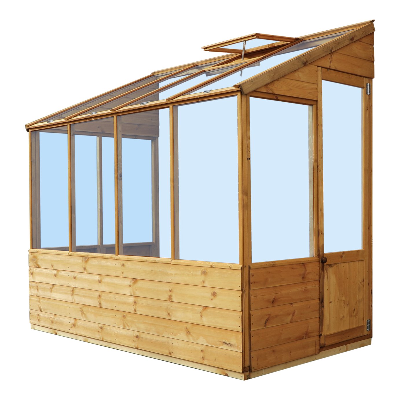 Mercia Traditional Lean to Greenhouse - 8 x 4ft