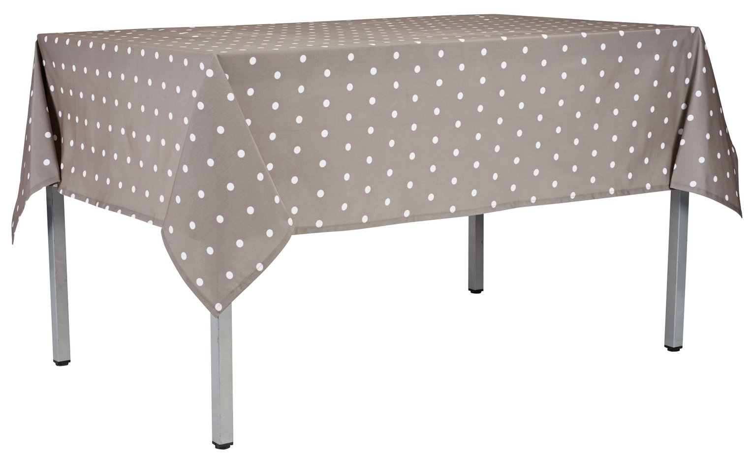 Argos Home Spotted PVC Tablecloth - Grey