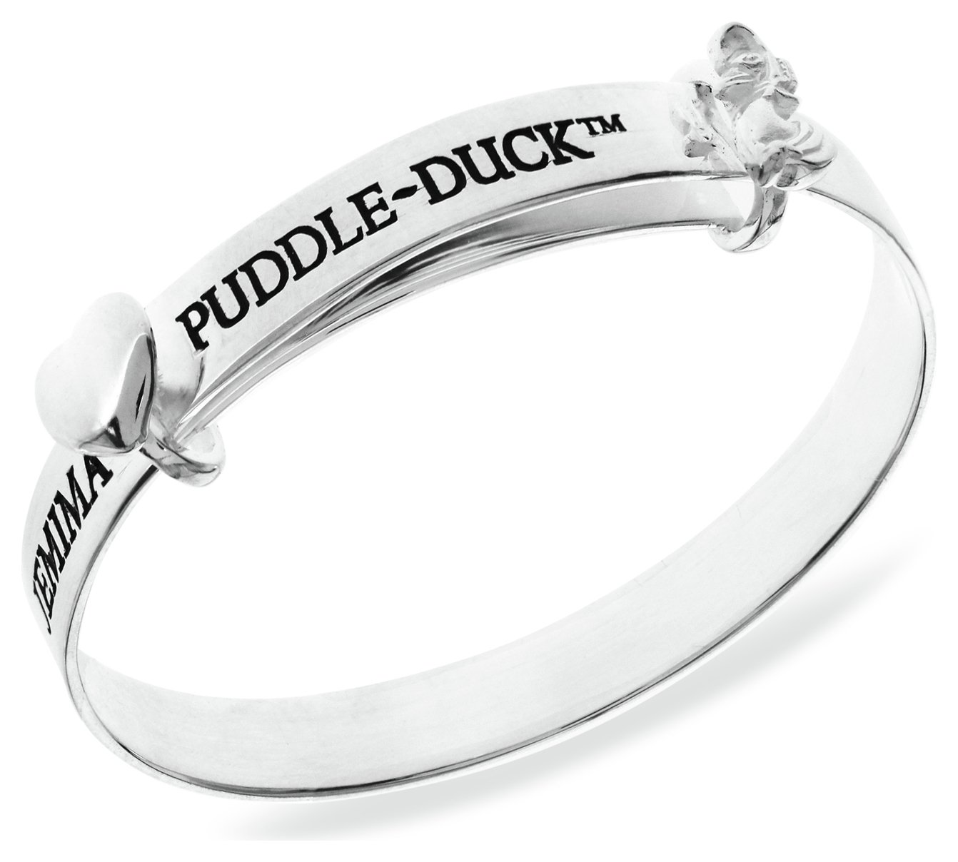 Beatrix Potter Silver Jemima Puddle-Duck Expander Bangle